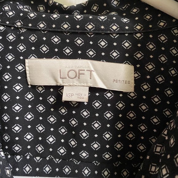 LOFT Women's Patterned Blouse - Picture 3 of 3